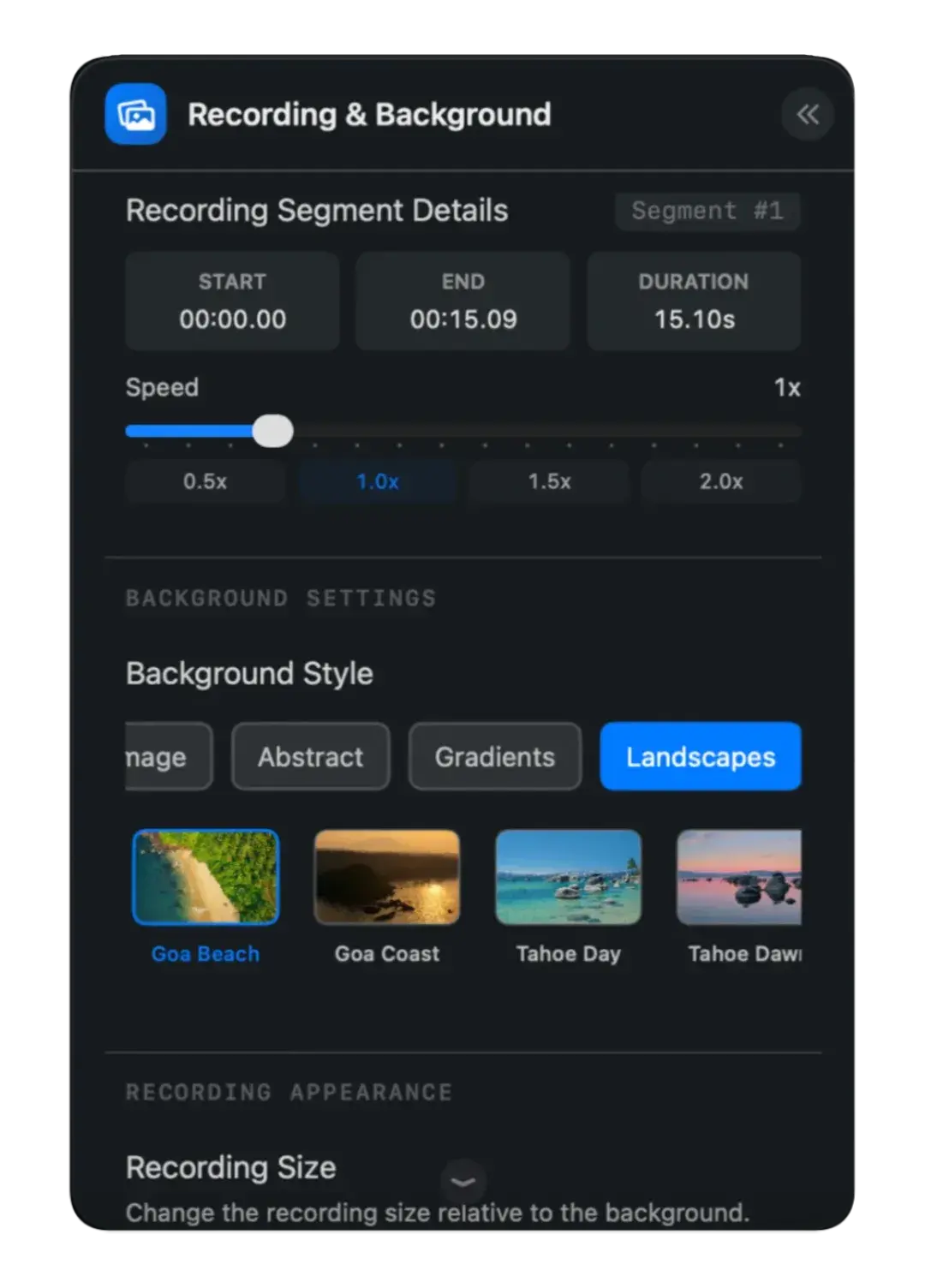 flowing image of background features